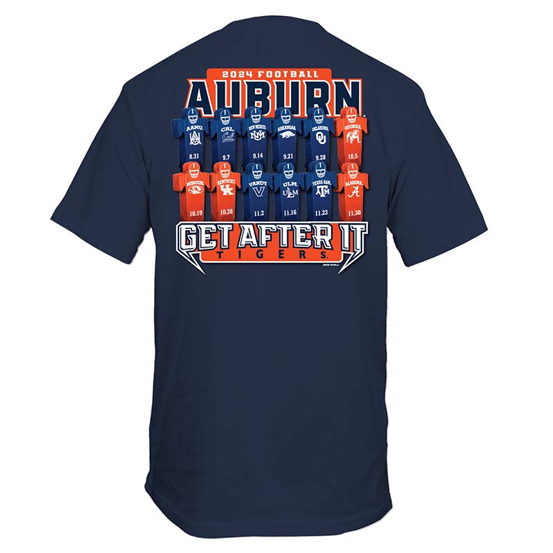 Auburn Schedule Short Sleeve T-Shirt