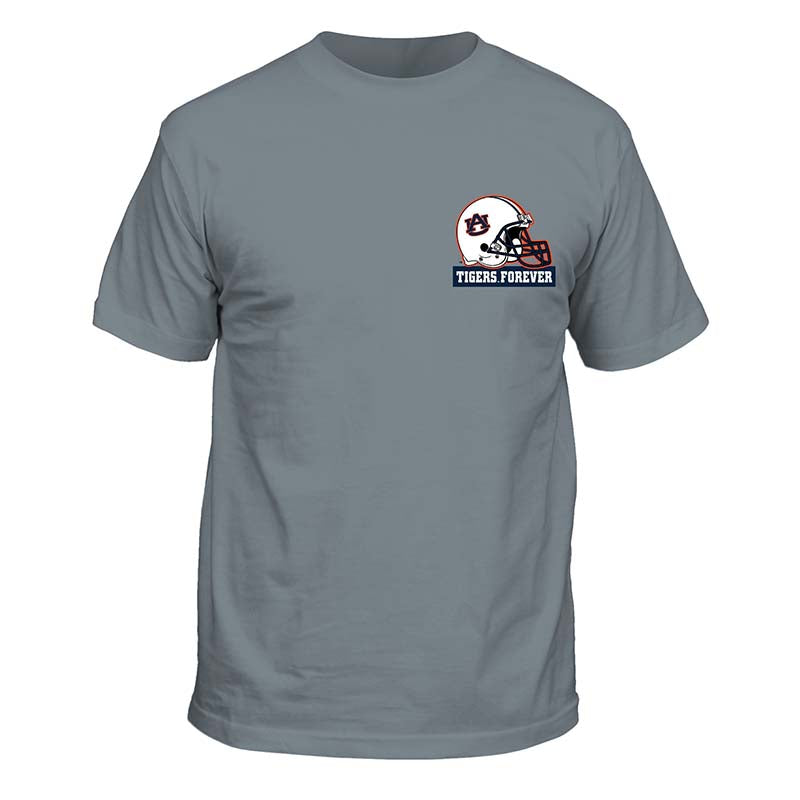 Auburn Past and Present Helmets Short Sleeve T-Shirt