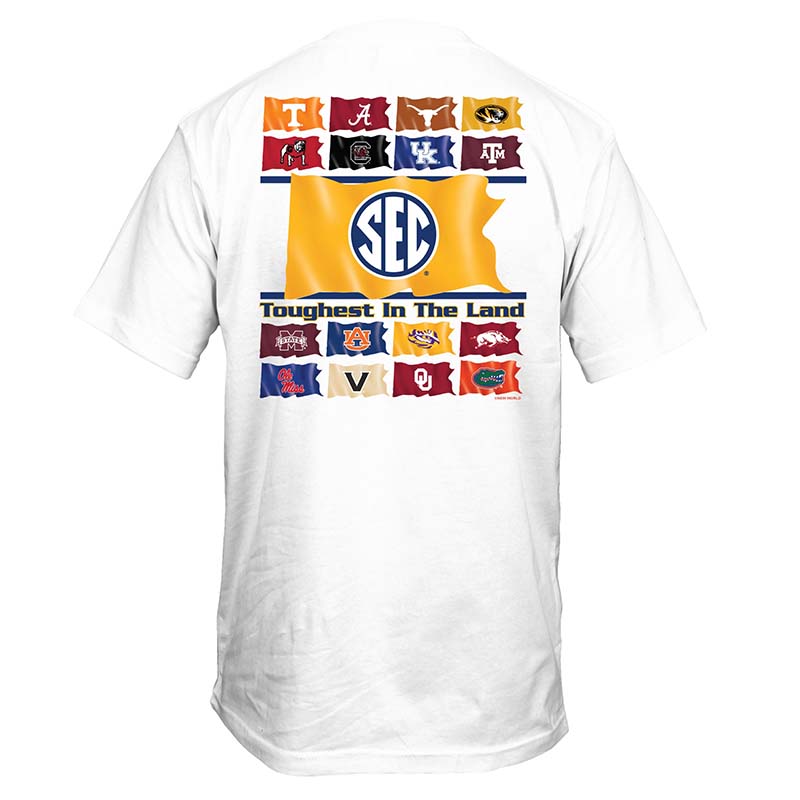 SEC Conference Flags Short Sleeve T-Shirt