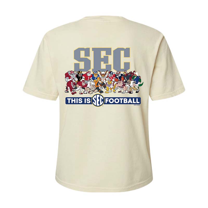 SEC Illustrations Cropped Short Sleeve T-Shirt