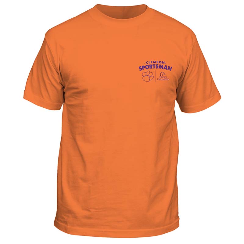 Front shot of Ducks Unlimited Clemson Open Season Lab Short Sleeve T-Shirt