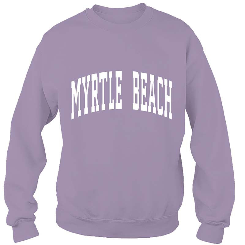 Myrtle Beach Crewneck Sweatshirt in Lavender