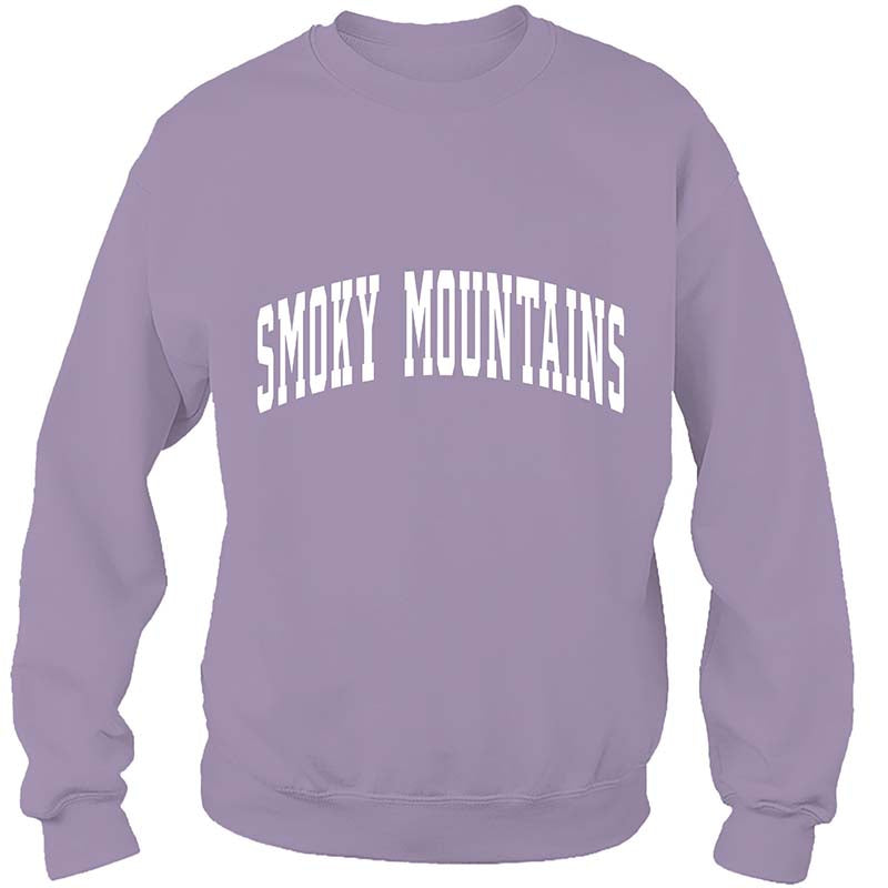 Smoky Mountains Crewneck Sweatshirt in Lavender