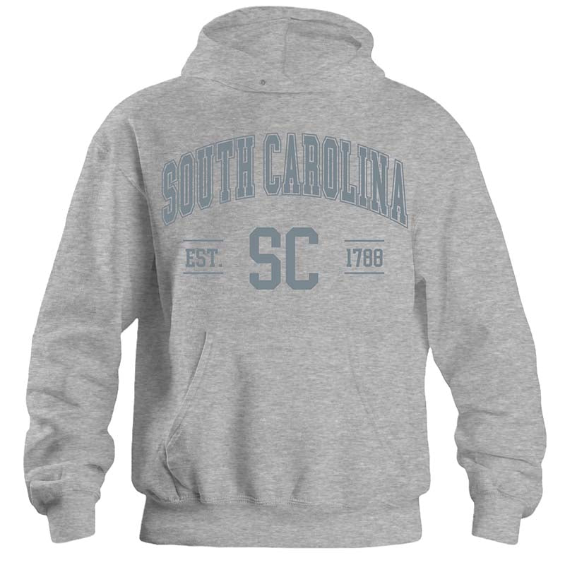 South Carolina Established Hoodie in Heather Grey