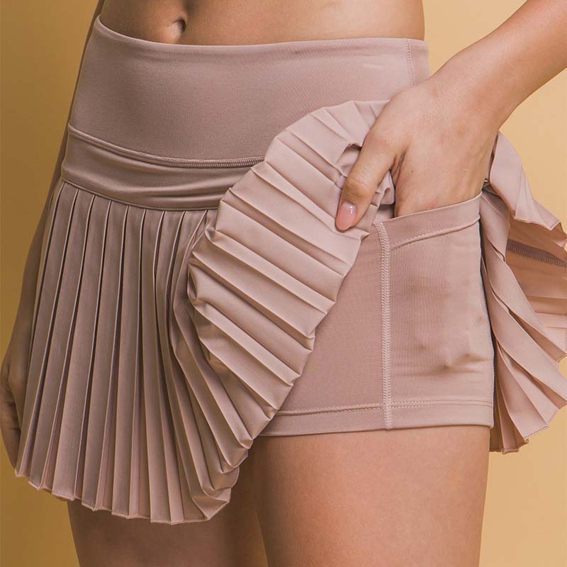 Pleated Skort in Pink