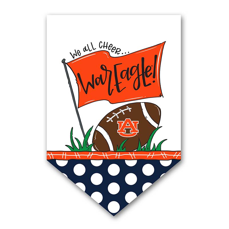 Auburn We All Cheer Garden Flag