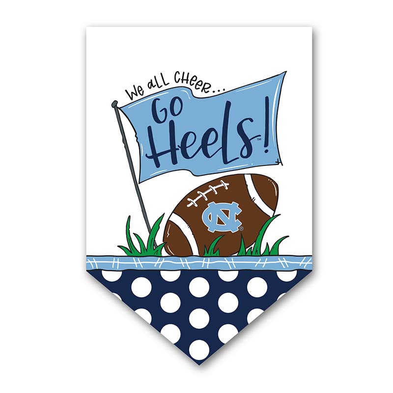 UNC We All Cheer Garden Flag