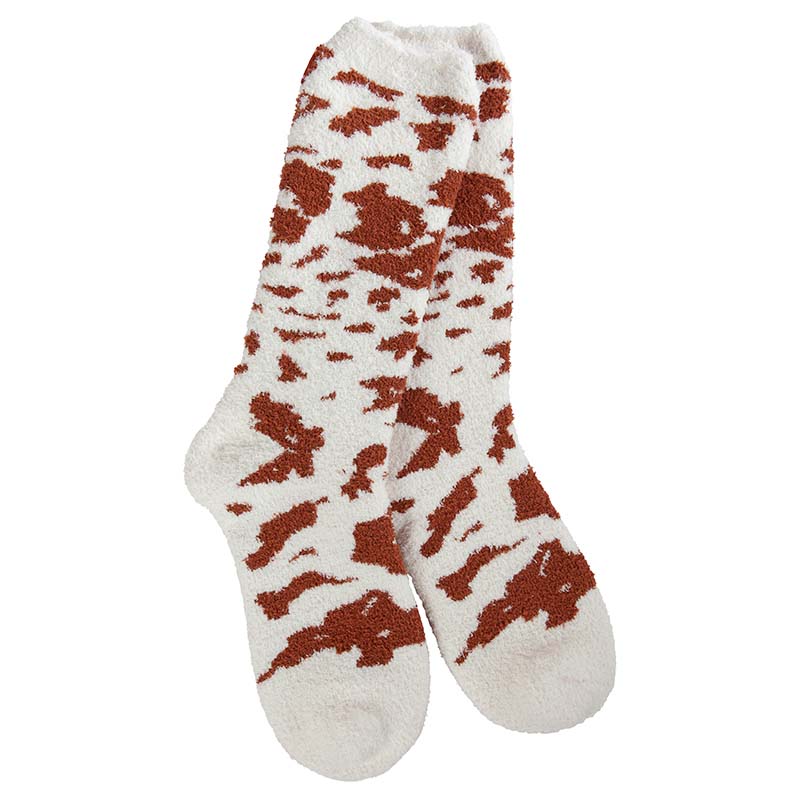 Soft &amp; Cozy Brown Cow Socks