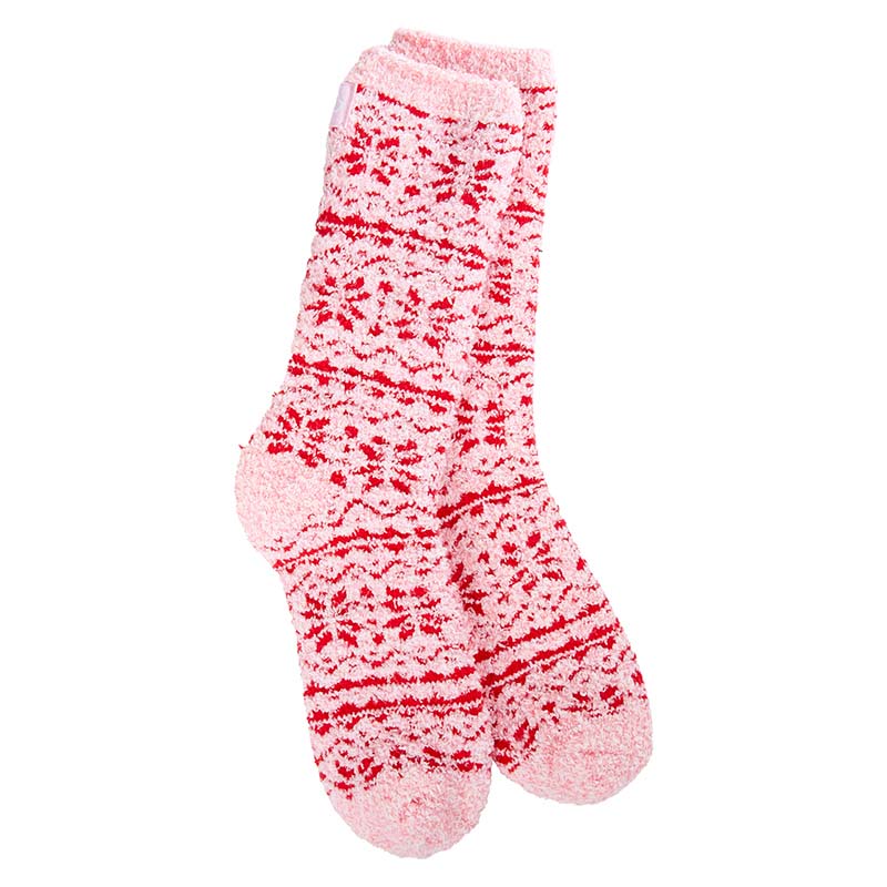 Soft &amp; Cozy Fair Isle Pink Socks