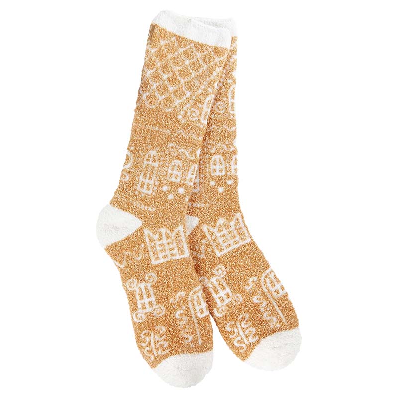 Gingerbread Cottage Cozy Crew Socks