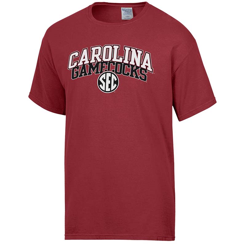 red usc carolina gamecocks sec short sleeve shirt