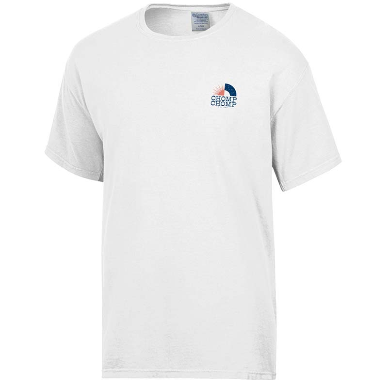 front of white uf university of florida skyline short sleeve t shirt