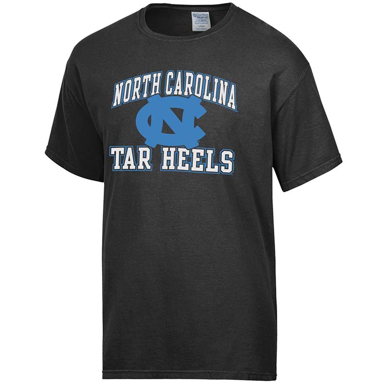 black unc north carolina tar heels short sleeve t shirt