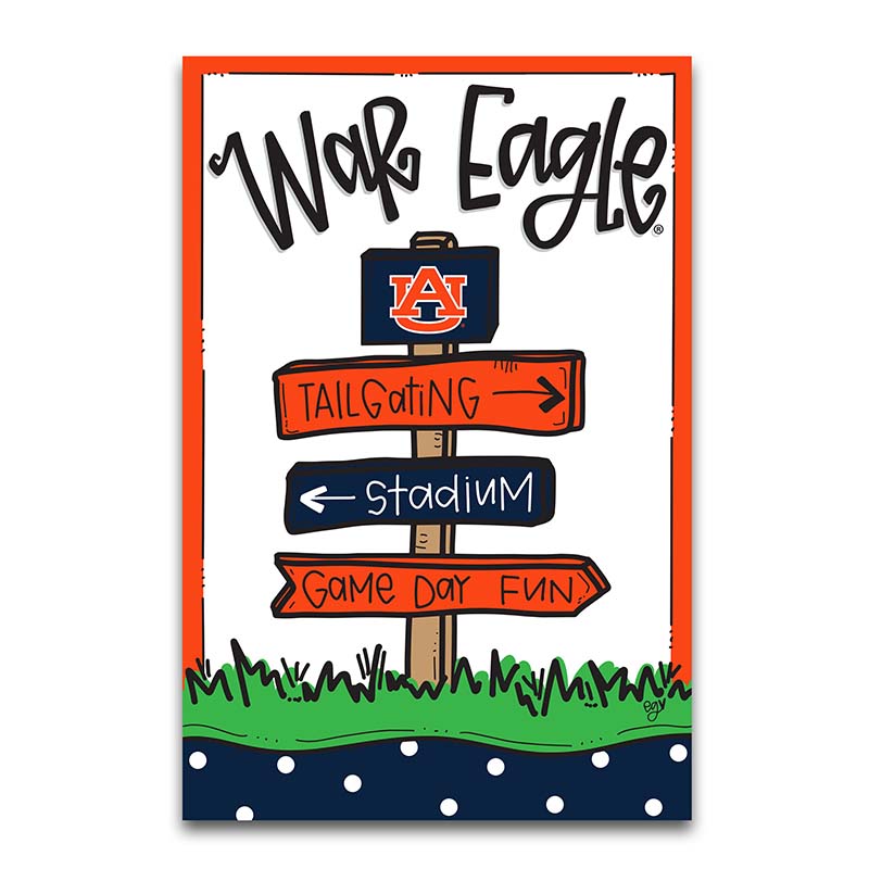 Auburn Game Day Fun Garden Flag