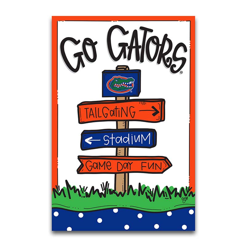 Florida Game Day Fun Garden Flag