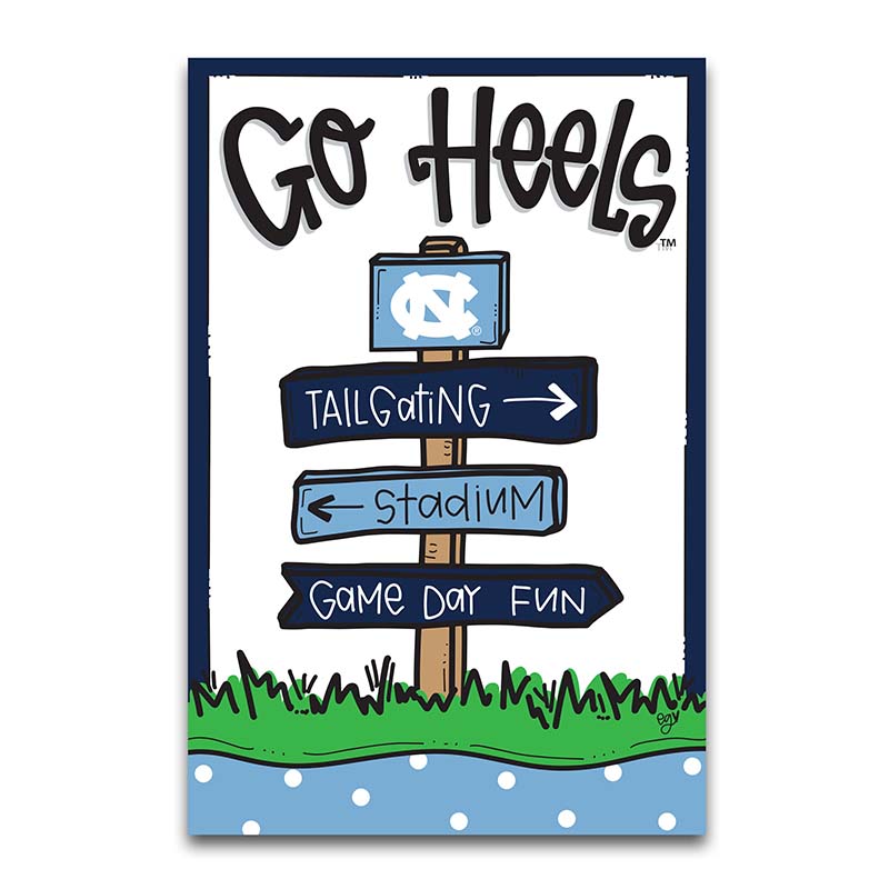 UNC Game Day Fun Garden Flag