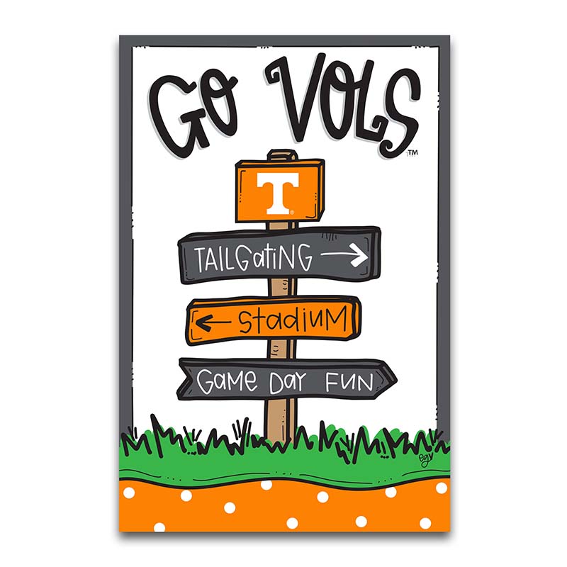 Tennessee Game Day Fun Garden Flag