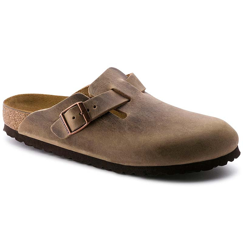 Women&#39;s Boston Oiled Leather Slip On Shoes in Tobacco