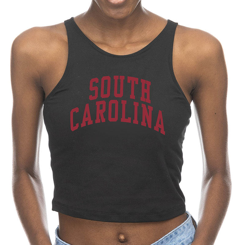 USC Logo First Down Cropped Tank