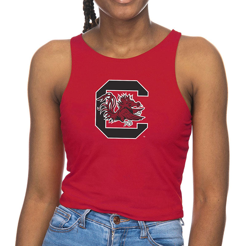 USC Logo First Down Cropped Tank