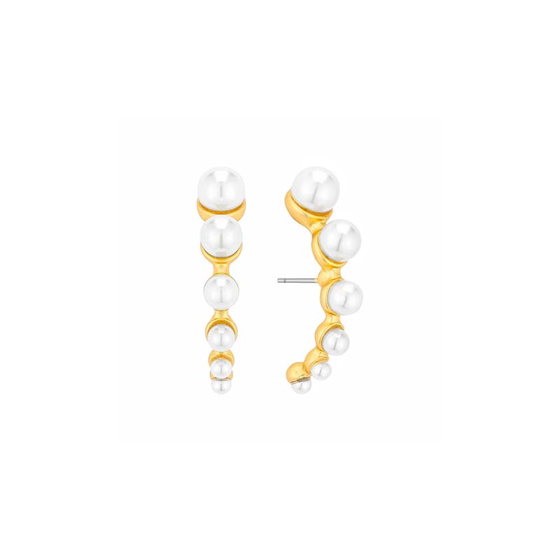 Pearl Crawler Earrings