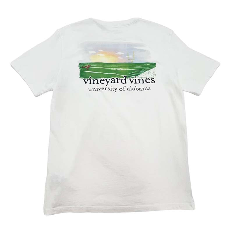 Vineyard Vines White Alabama Stadium Whale Short Sleeve T-Shirt