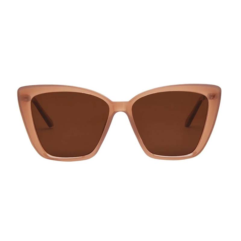 Aloha Fox Sunglasses in Dusty Rose and Brown