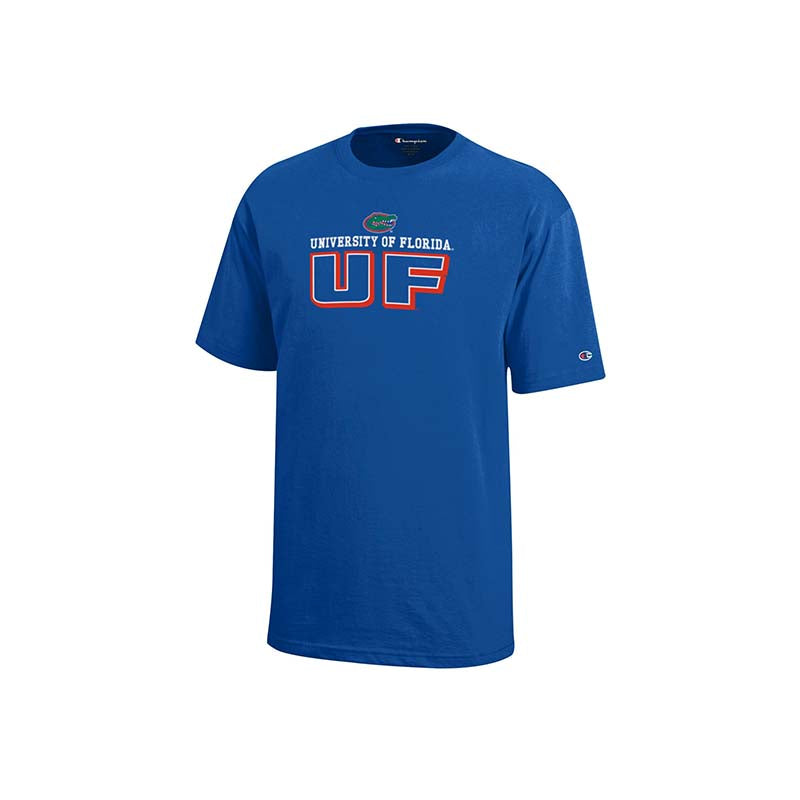 Champion Blue Youth UF Block Jersey Short Sleeve T-Shirt