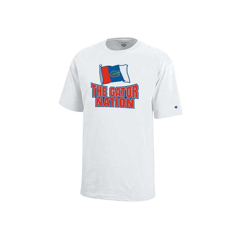 Champion White Youth UF Nation Jersey Short Sleeve T-Shirt