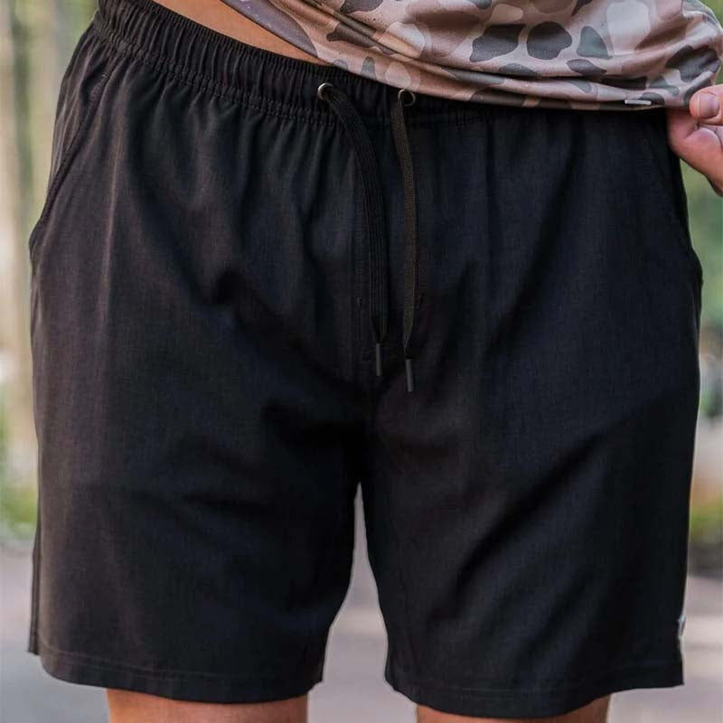 Burlebo 7&quot; Athletic Shorts in Heather Black