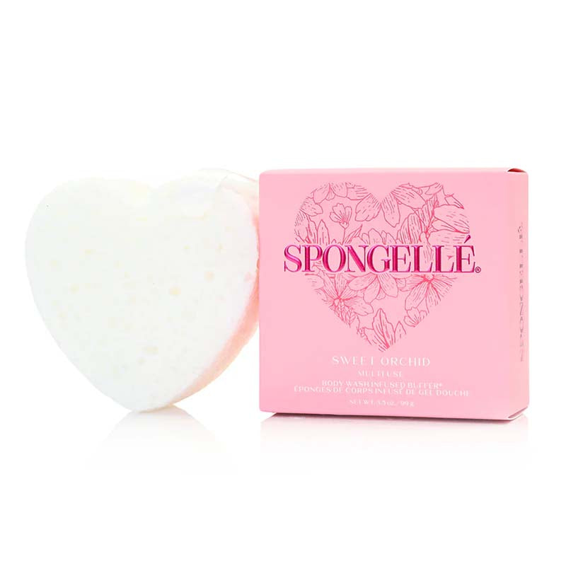 Sweet Orchid White Heart Shaped Body Buffer