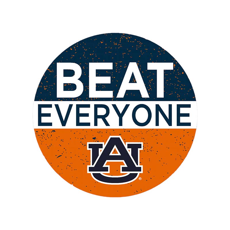 3 Inch Auburn Beat Everyone Button