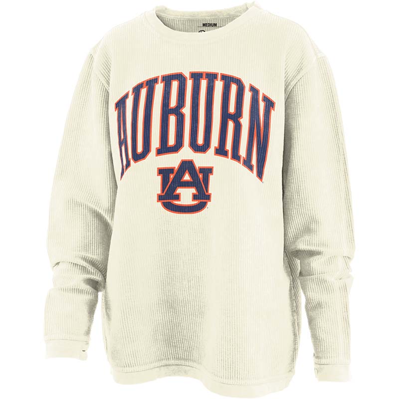 Pressbox Auburn New Zealand Waistline Cord Crewneck Sweatshirt