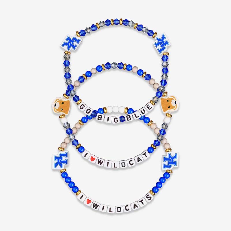 Kentucky Wildcats 3 Pack Friendship Bracelets