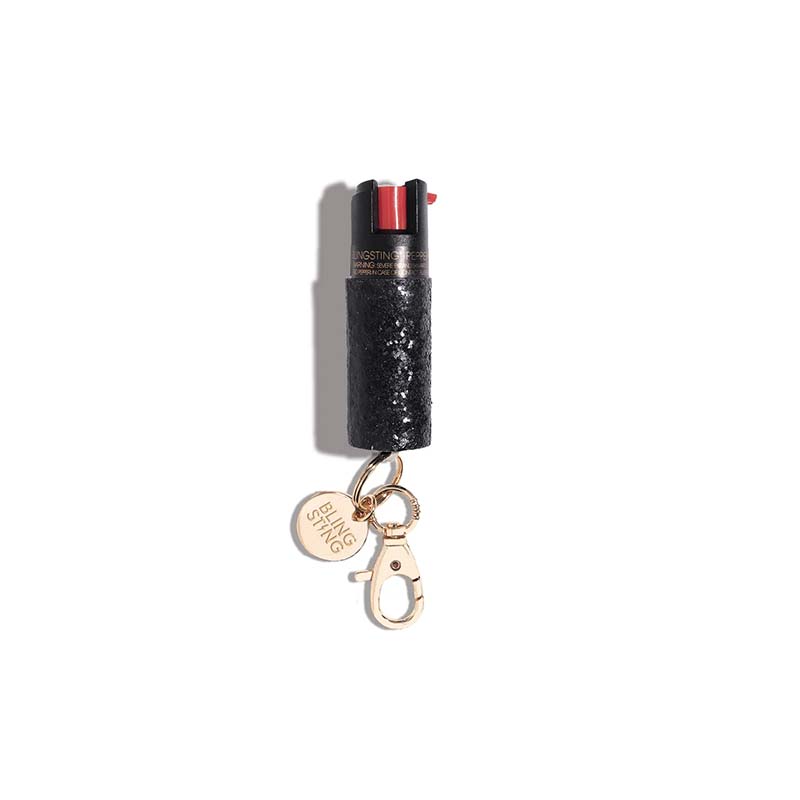 Bling Sting Glitter Pepper Spray in Black