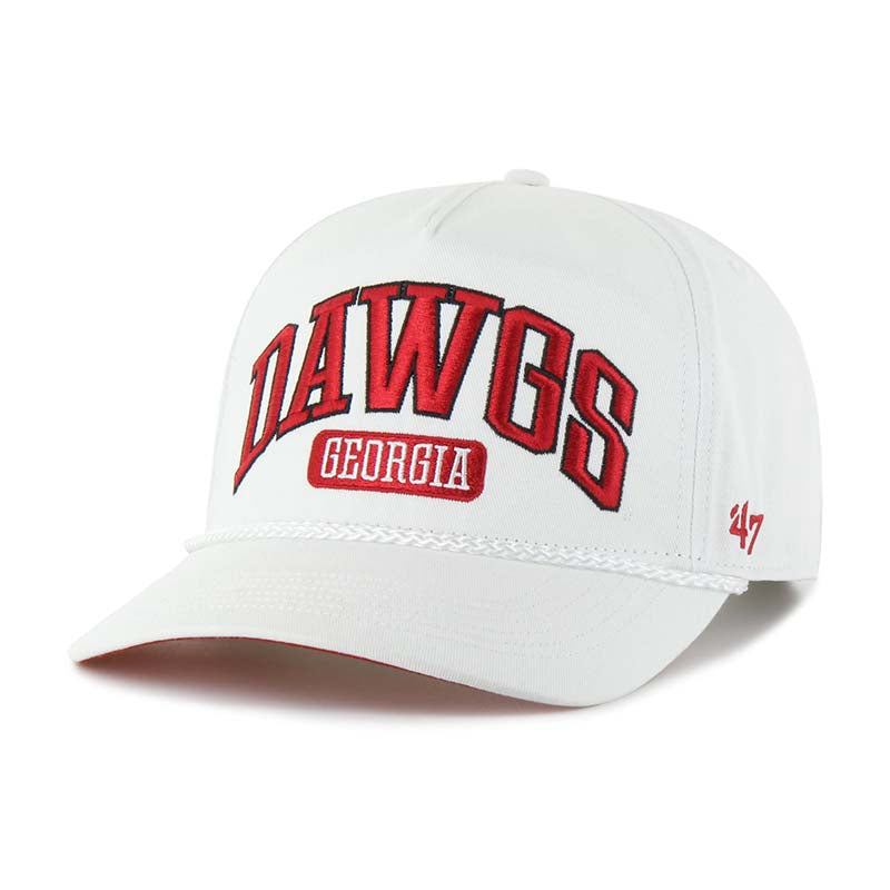 47 Brand White UGA Arch Trucker Hat