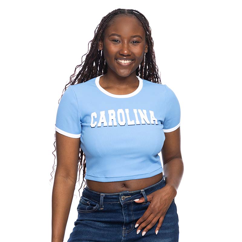 ZooZatz Blue UNC Ringer Baby Tee