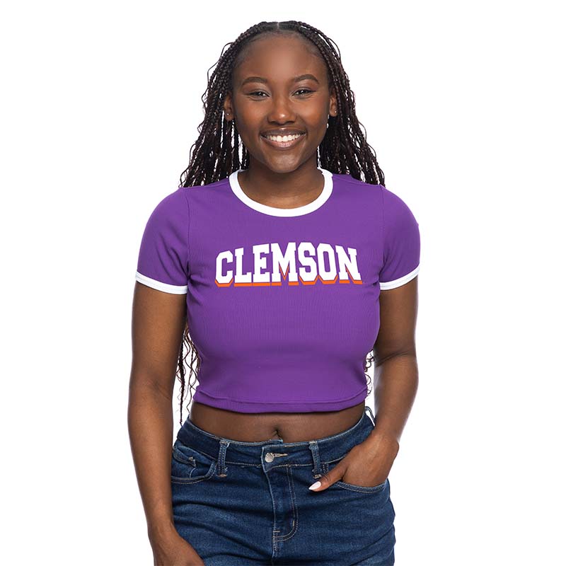 ZooZatz Clemson Ringer Baby Tee