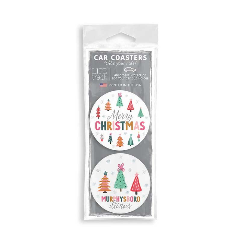 Bright Trees 2 Pack Car Coaster