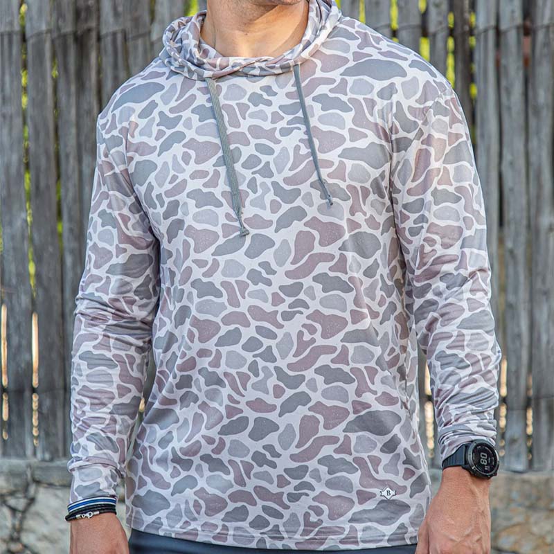 Classic Deer Camo Long Sleeve Hoodie T-Shirt