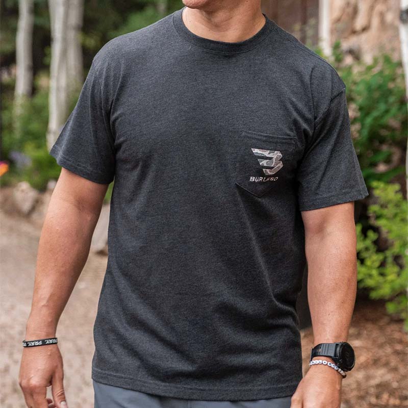 Front shot of Classic Deer Camo Signature Logo Short Sleeve T-Shirt