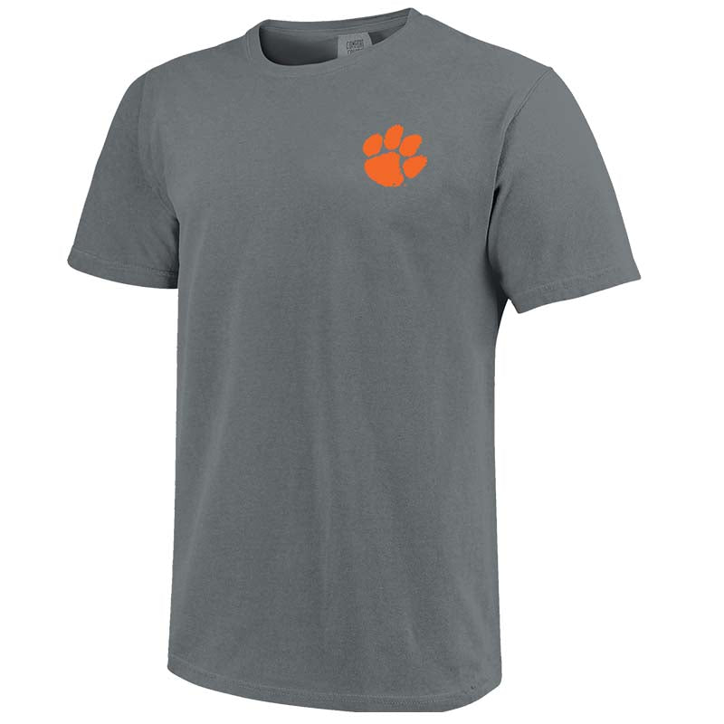 Back shot of Image One Clemson Cool Lab Circle Badge Short Sleeve T-Shirt