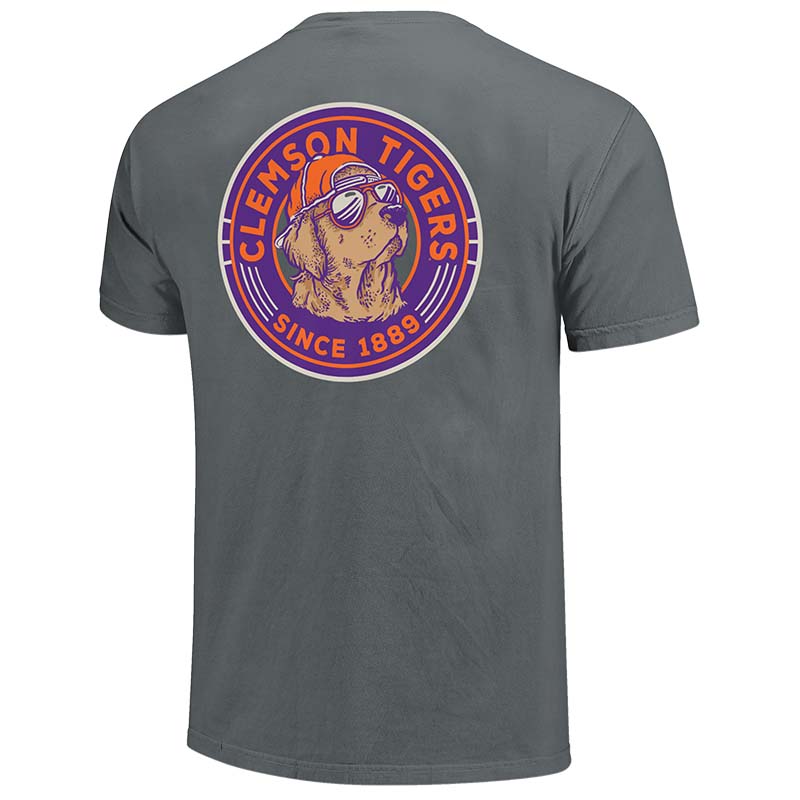 Image One Clemson Cool Lab Circle Badge Short Sleeve T-Shirt