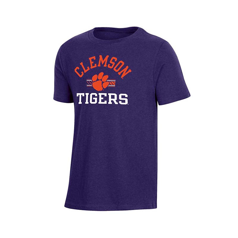 Youth Clemson Block Short Sleeve T-Shirt