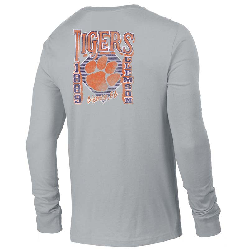 Clemson Mascot Large Logo Long Sleeve T-Shirt