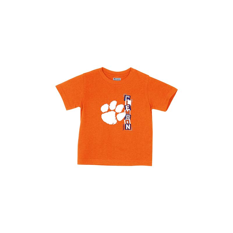 Toddler Clemson Block Short Sleeve T-Shirt