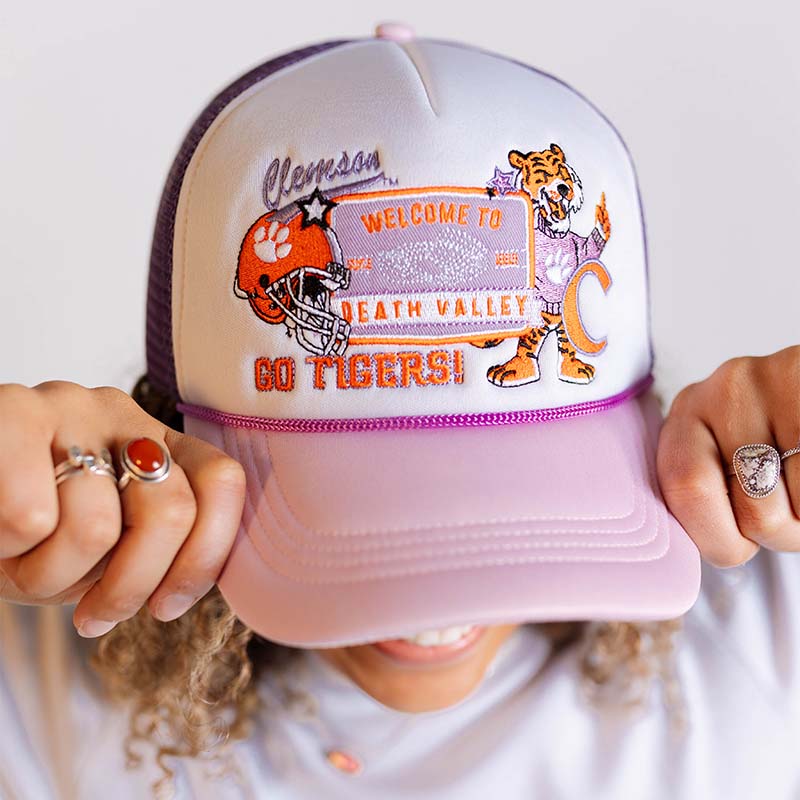 Clemson Layer Patch Trucker Hat