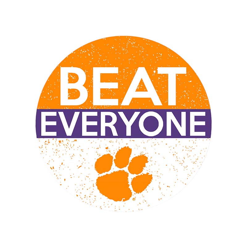 3 Inch Clemson Beat Everyone Button