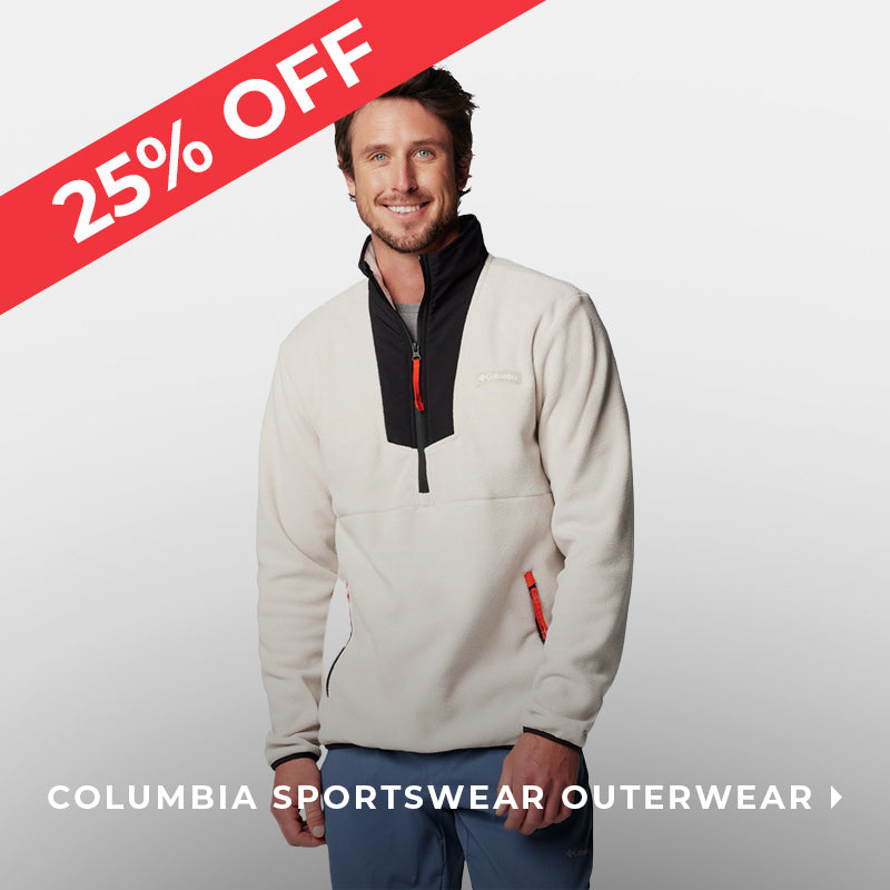 25% off columbia outerwear