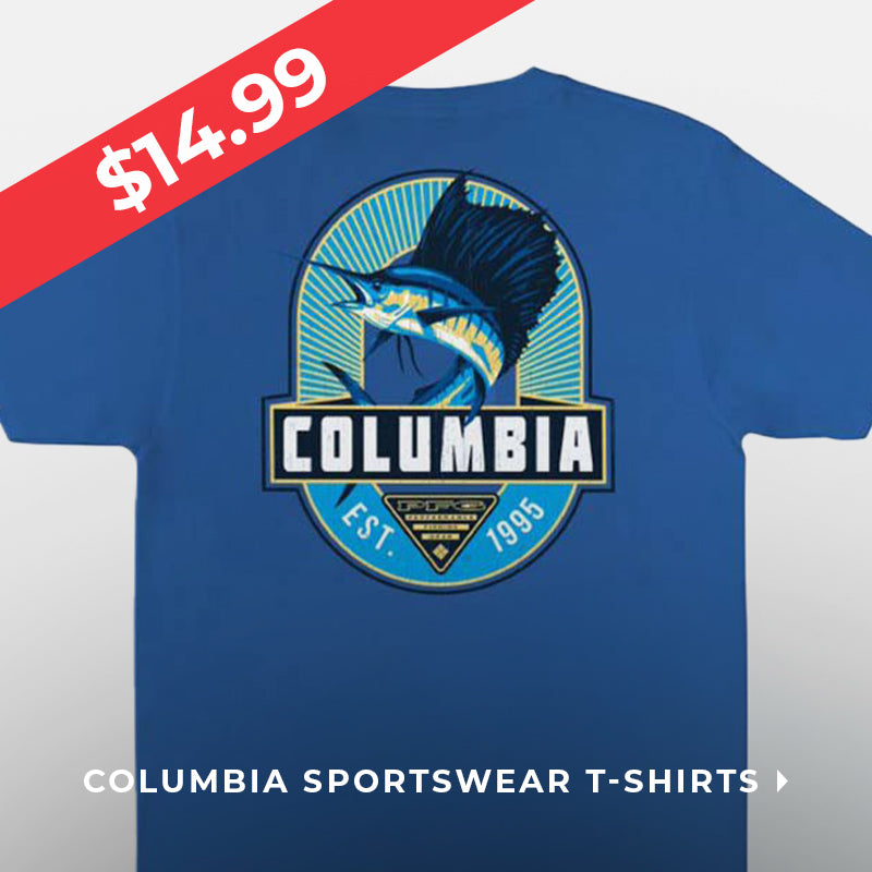 $14.99 columbia sportswear t-shirts